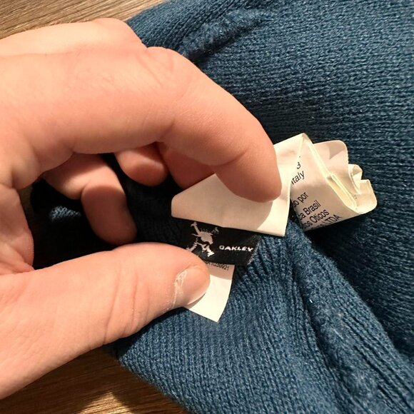 Turquoise Dark Oakley Beanie – Vintage Gorpcore - Picture 2 of 5